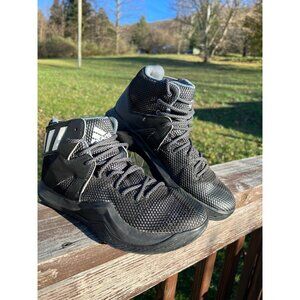 Men's Adidas Crazy Bounce Black/White/Onyx  Basketball Shoes AQ7757 Size 7